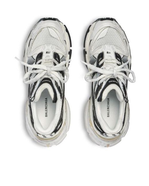 Balenciaga White Runner Mesh Running Shoes for men