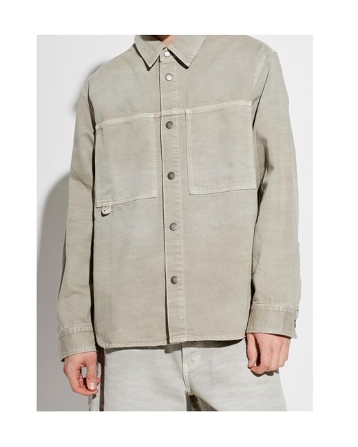 Haikure Gray Arno Long Sleeved Shirt for men