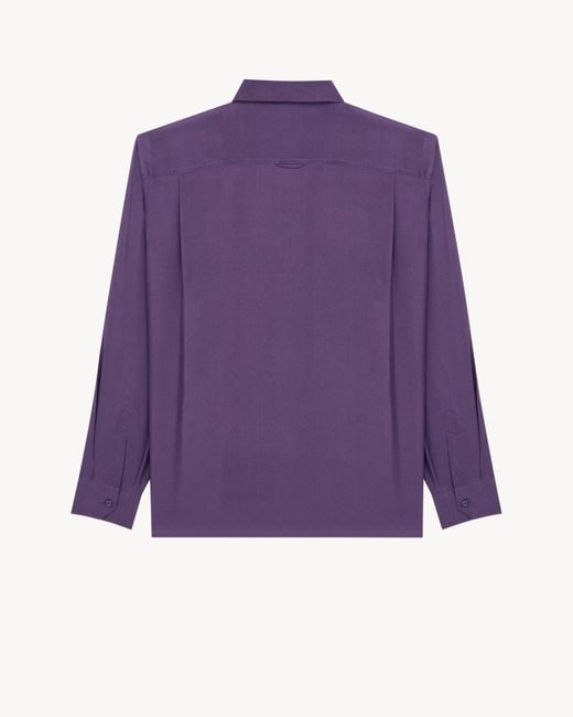 Saint Laurent Purple Shirt for men