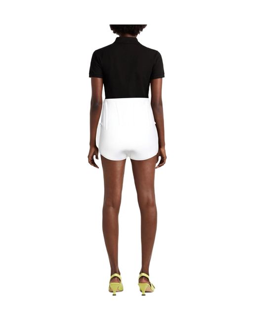 Sportmax White Solid Color Shorts