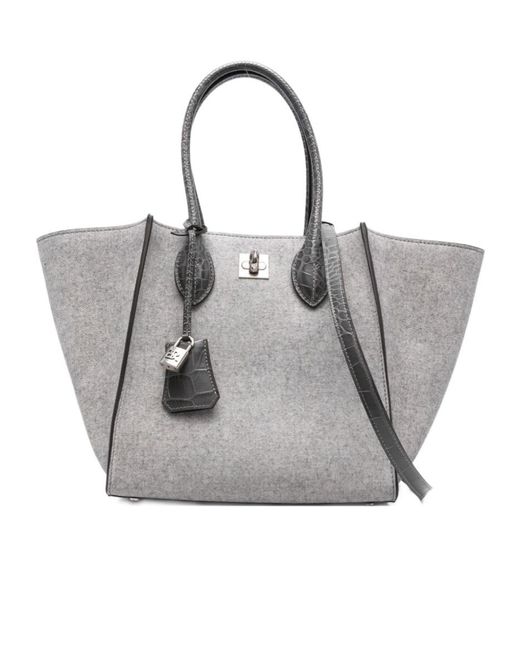 Ermanno Scervino Gray Medium Maggie Tote Bag