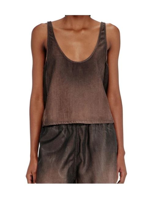 DIESEL Brown De-Norian- Tank Top