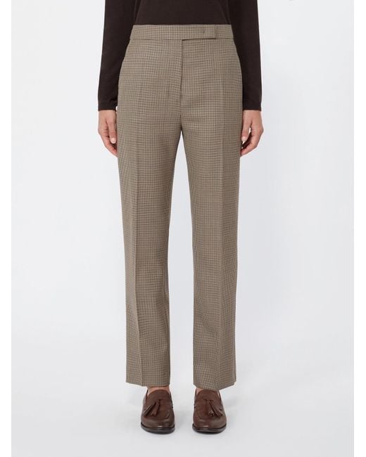 Max Mara Gray High-Waisted Casual Pants