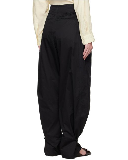 Lemaire Black Soft Volume Pants