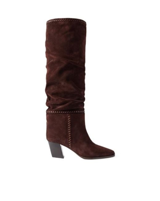 Jimmy Choo Brown Suede Hart Boots