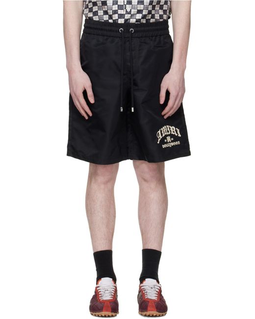 Amiri Black Drawstring Shorts for men