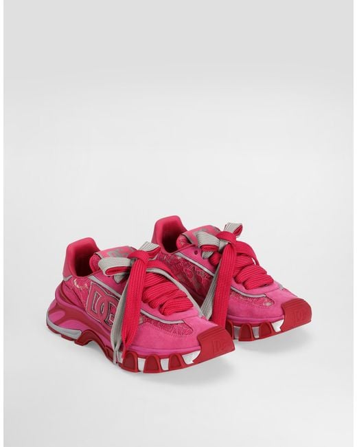 Dolce & Gabbana Pink Dg Country Road Sneakers