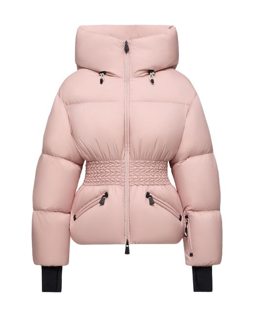 Moncler Pink Wollemi Hooded Down Ski Jacket