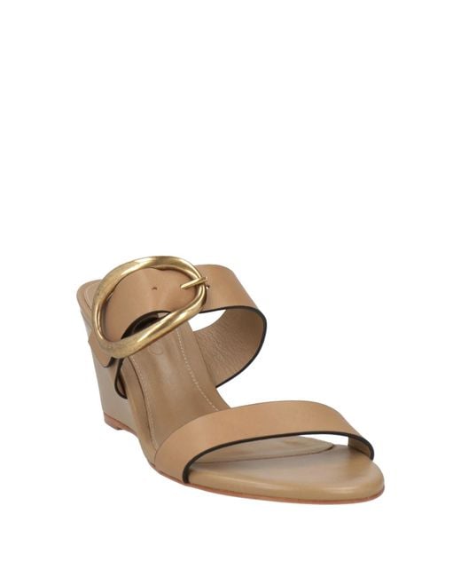 Farm Rio Metallic Solid Color Simple Leather Wedge Sandals