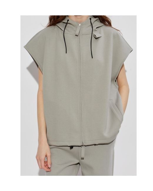 IRO Gray Zipper Sweatshirt