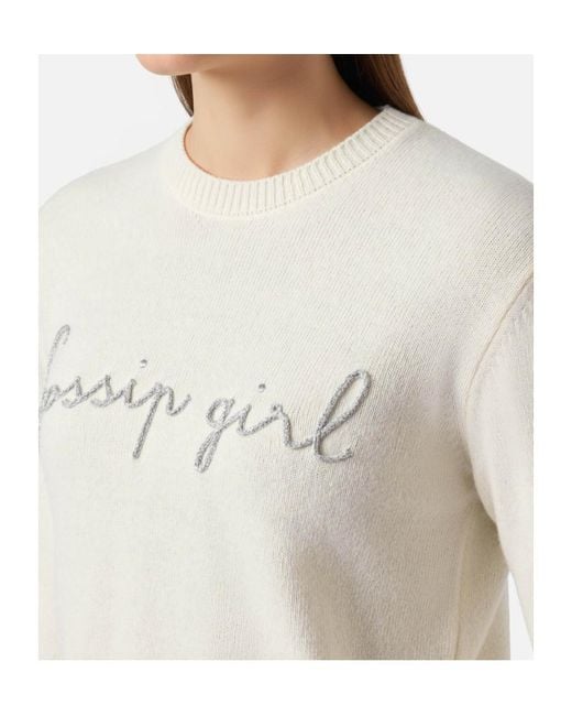 Mc2 Saint Barth White New Queen Cashmere-Blend Sweater