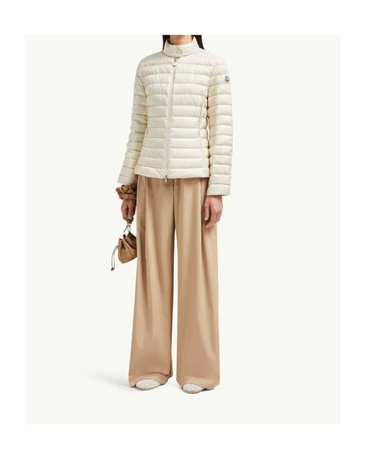 Moncler Natural Igelle Zip-Up Padded Jacket