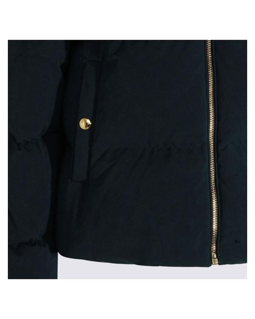 Thom Browne Blue Hooded Down Jacket