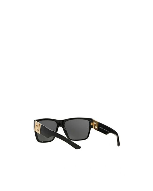 Versace Gray Eyewear Square Frame Sunglasses for men