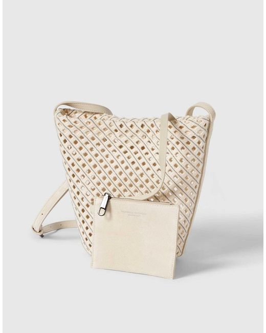Brunello Cucinelli White Duo Pouch Bag