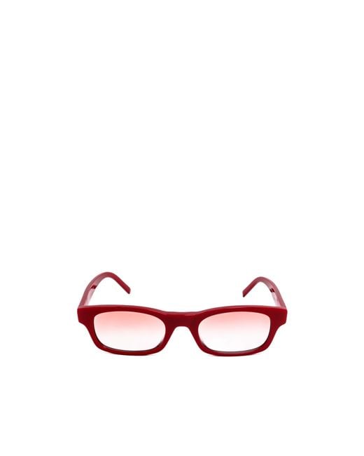 Givenchy Red Eyewear Rectangular Frame Sunglasses for men