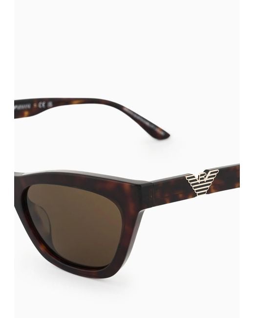 Emporio Armani Multicolor Cat-Eye Frame Sunglasses