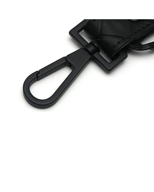 Bottega Veneta White Logo Keychain for men