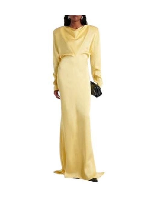 Stella McCartney Yellow Satin Gown