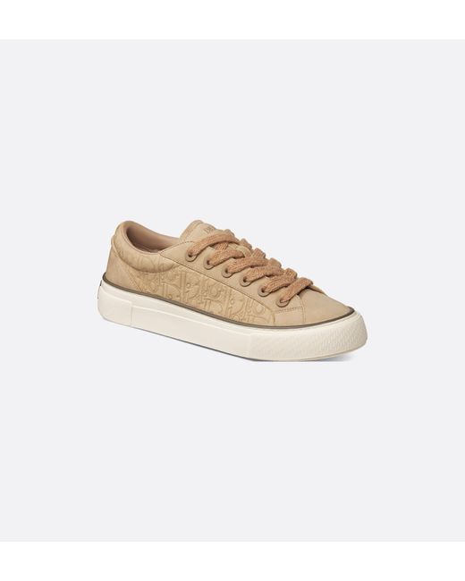Dior Natural Monogram Lace-Up Low-Top Sneakers for men