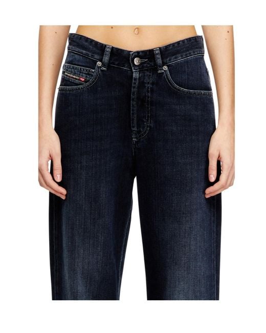 DIESEL Blue 1971 D-Sent-S1 Shaded Embroidered Jeans