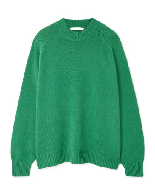 Tibi Green Cashmere Sweate