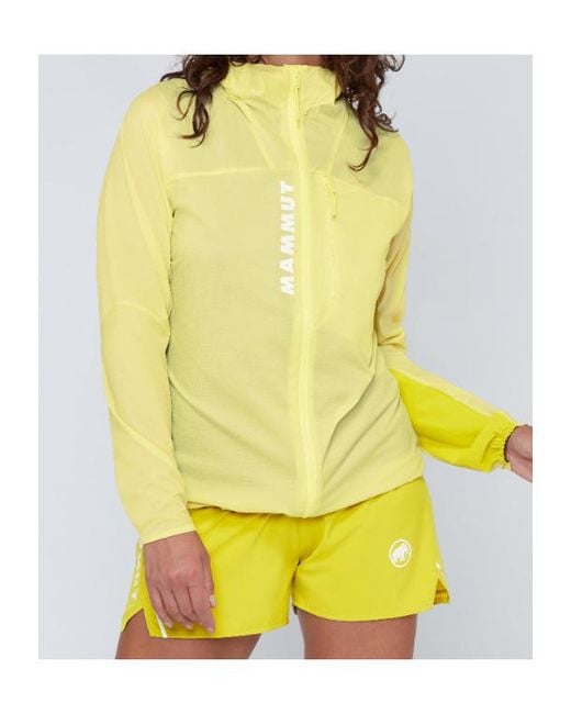 Mammut Yellow Aenergy Wb Hooded Jacket for men