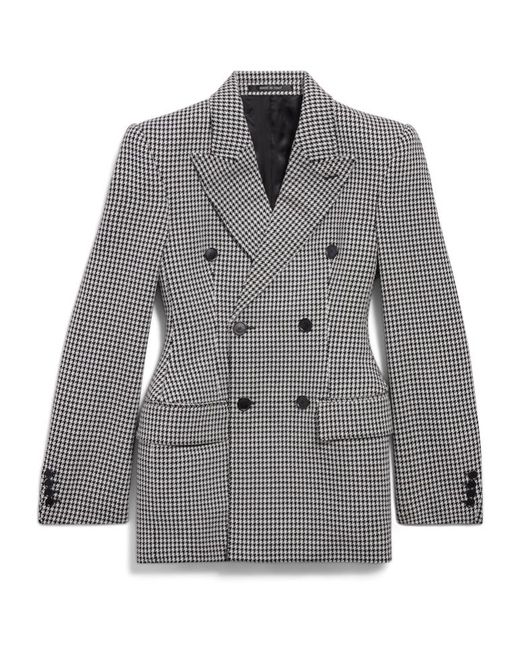 Balenciaga Gray Hourglass Double-Breasted Jacket