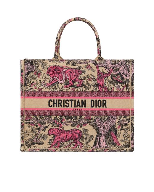 Dior Pink Large Iviera Book Tote