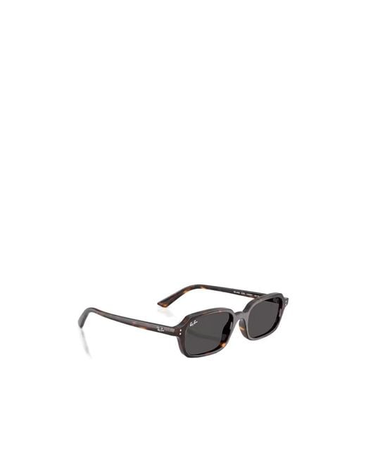Ray-Ban White Rectangle Frame Sunglasses for men