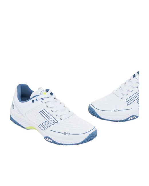 EA7 Blue Logo Detail Trainers for men