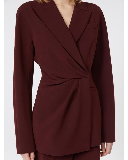 Max Mara Purple Wrap Jacket