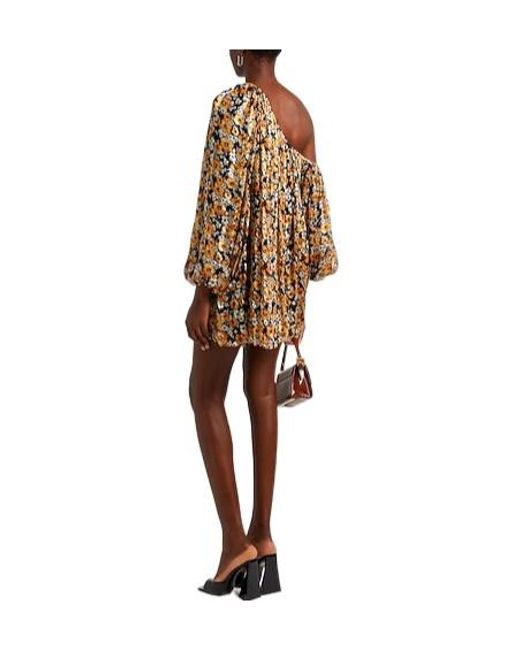 Saint Laurent Natural Mini Dresses