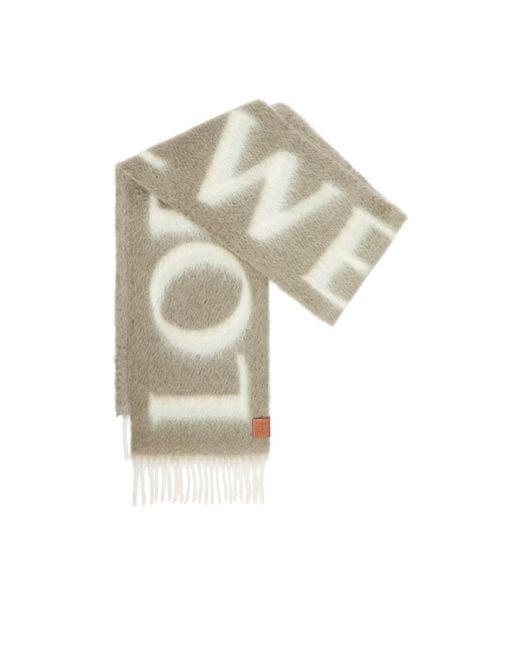 Loewe White Scarf