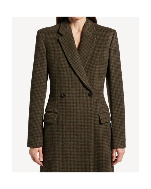 Balenciaga Multicolor Check Patterned Standard Coat
