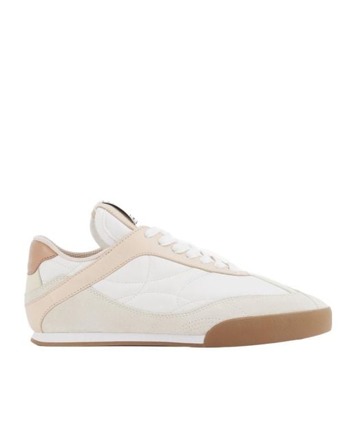 Chloé White Chloé Logo Detailed Lace-Up Sneakers