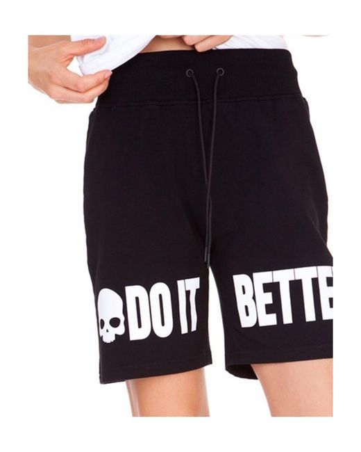 Hydrogen Black Logo Detail Shorts
