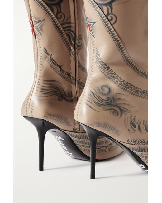 Jimmy Choo White Pointed Boots