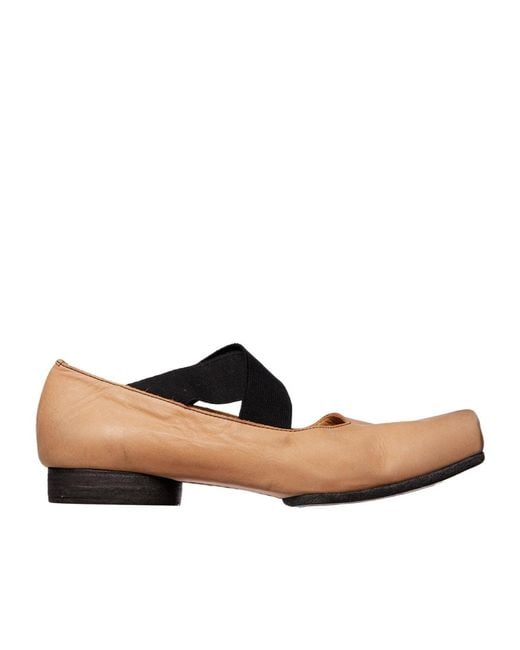 Uma Wang Natural Square-Toe 25Mm Suede Ballerina Shoes