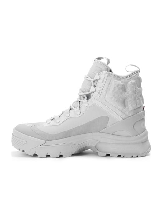 Nike Gray High-Top Casual Flat Shoes for men