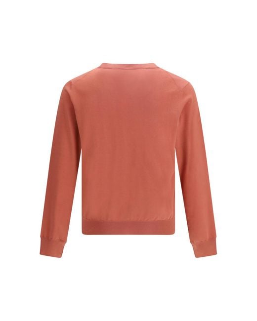 Brunello Cucinelli Pink Crew-Neck Sweater for men