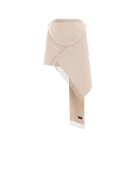 Brunello Cucinelli White Knitted Fringed Scarf