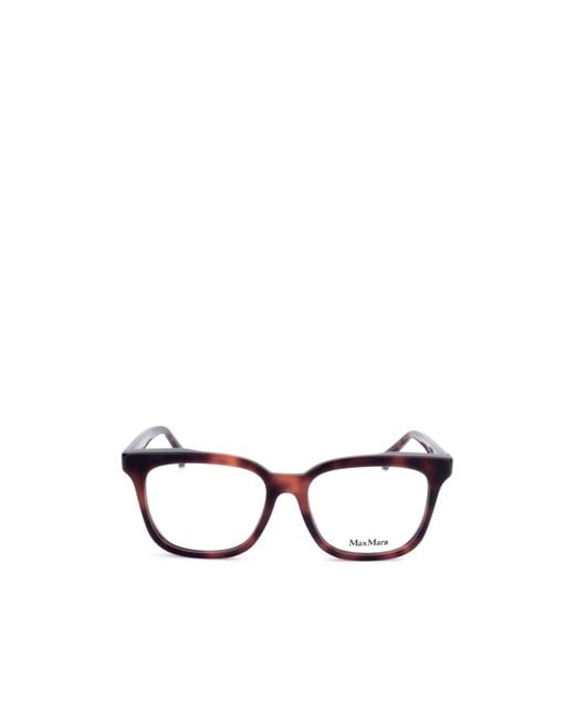 Max Mara White Square Frame Glasses