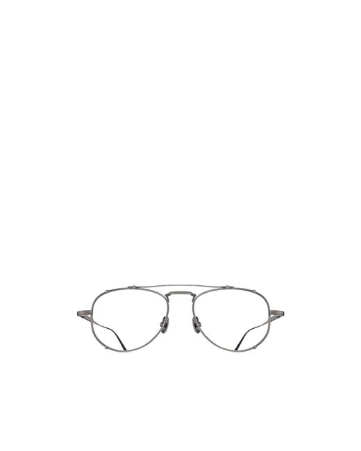 Matsuda White Full-Frame Plain Mirror for men