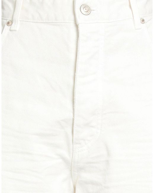 Balenciaga White Denim Trousers
