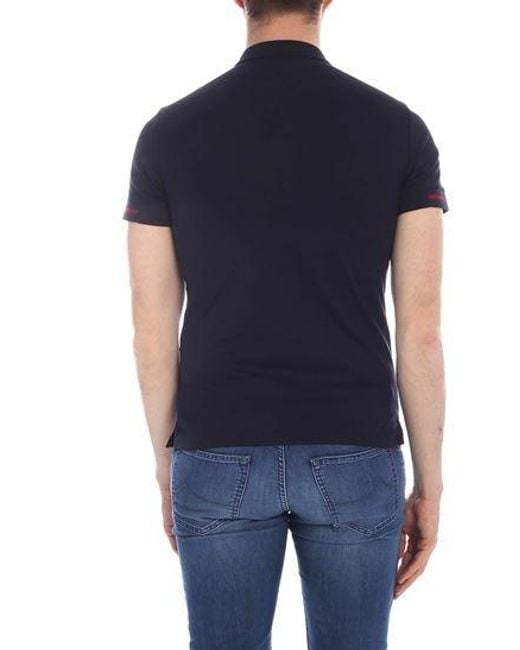 Emporio Armani Blue Classic Polo Shirt for men