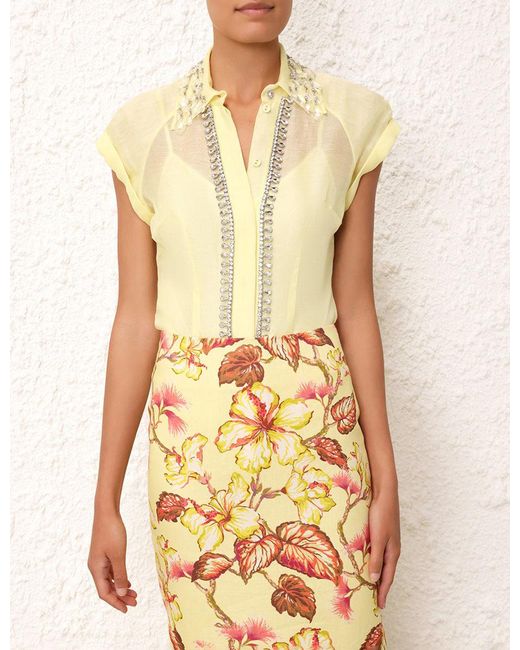 Zimmermann Metallic Matchmaker Diamante Skirt