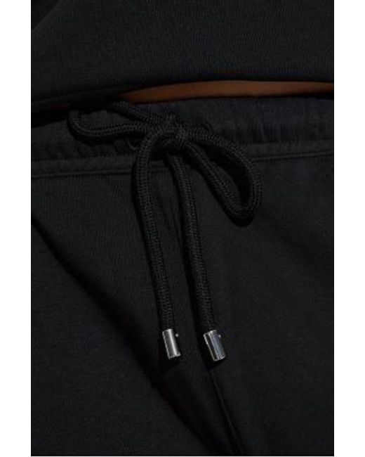 Sportmax Black Lord Drawstring Tapered Sweatpants