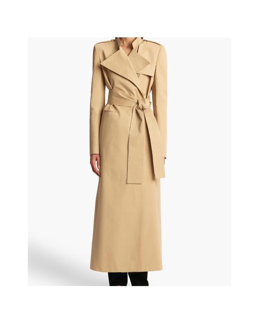 Khaite Natural Maxwell Belted Trench Coat