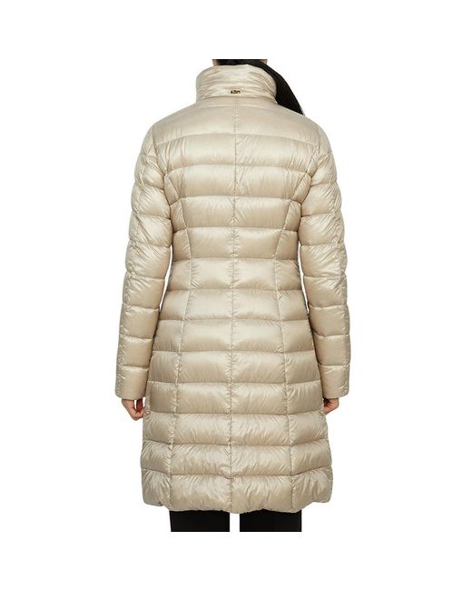 Herno Natural Faux-Fur Collar Coat